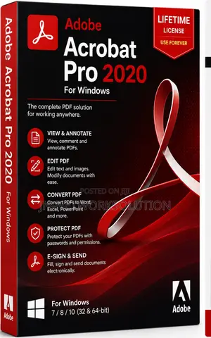 Adobe Acrobat Pro 2020 for Windows (Lifetime)