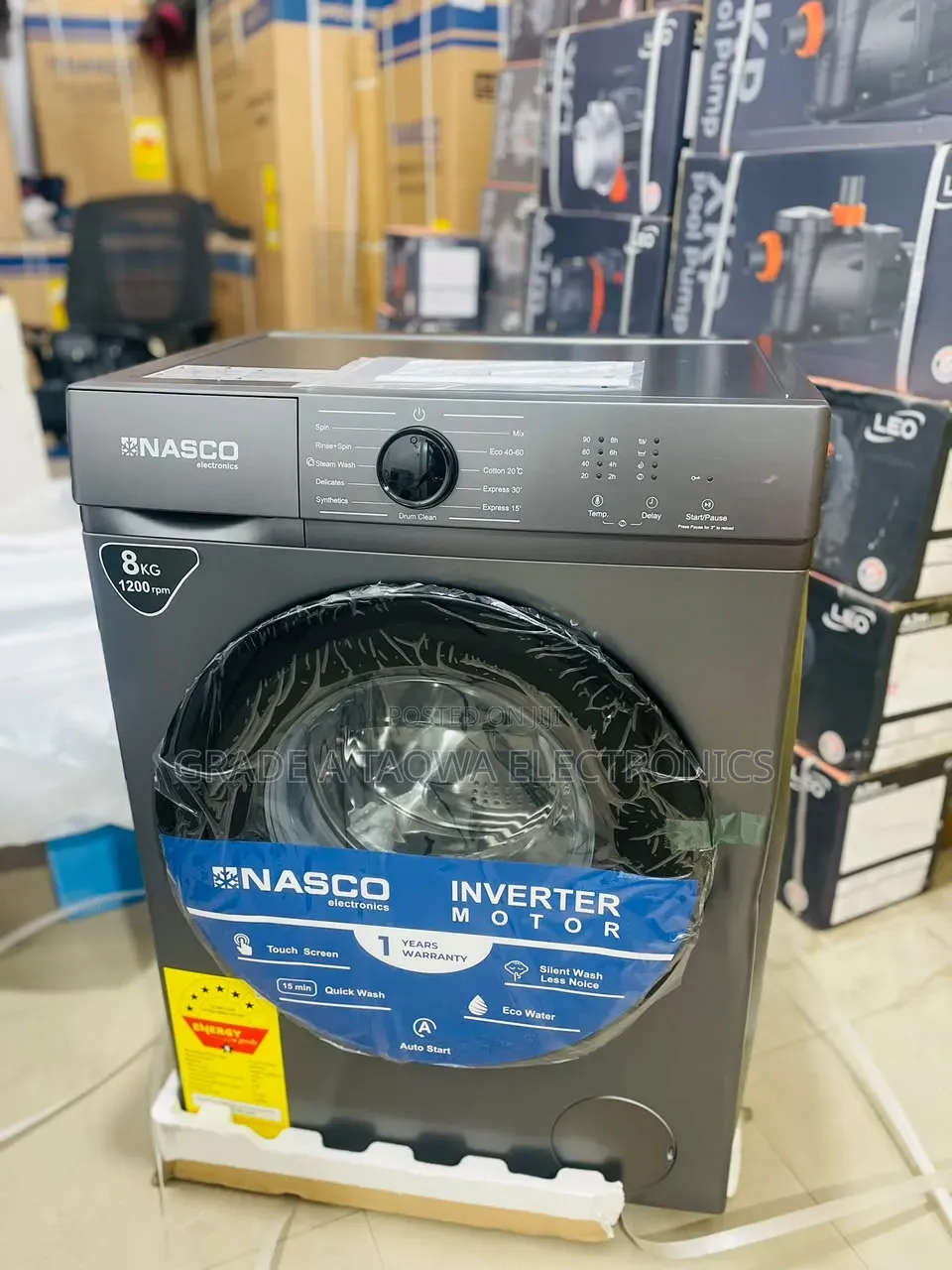 Energy-Saving Nacso Front-Load 8kg Full Automatic Washing Machine