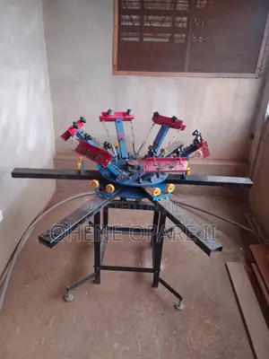 Manual 6 Station Screen Printing Machine