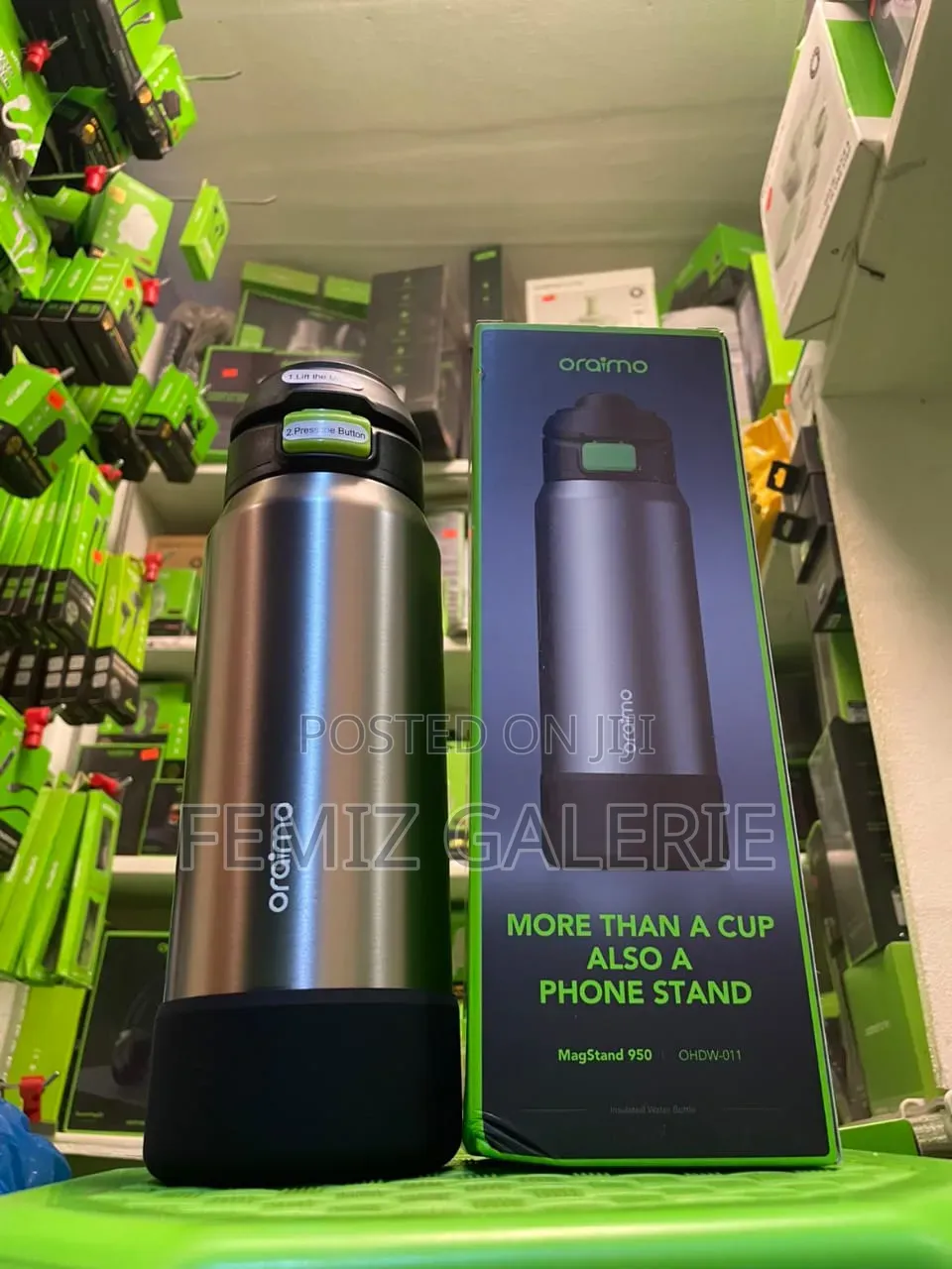 Oraimo MagStand 950 950ml Smart Thermos Bottle With Magnetic Tight Fit