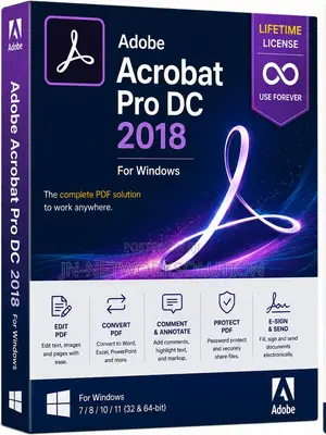 Adobe Acrobat Pro DC 2018 for Windows (Lifetime)