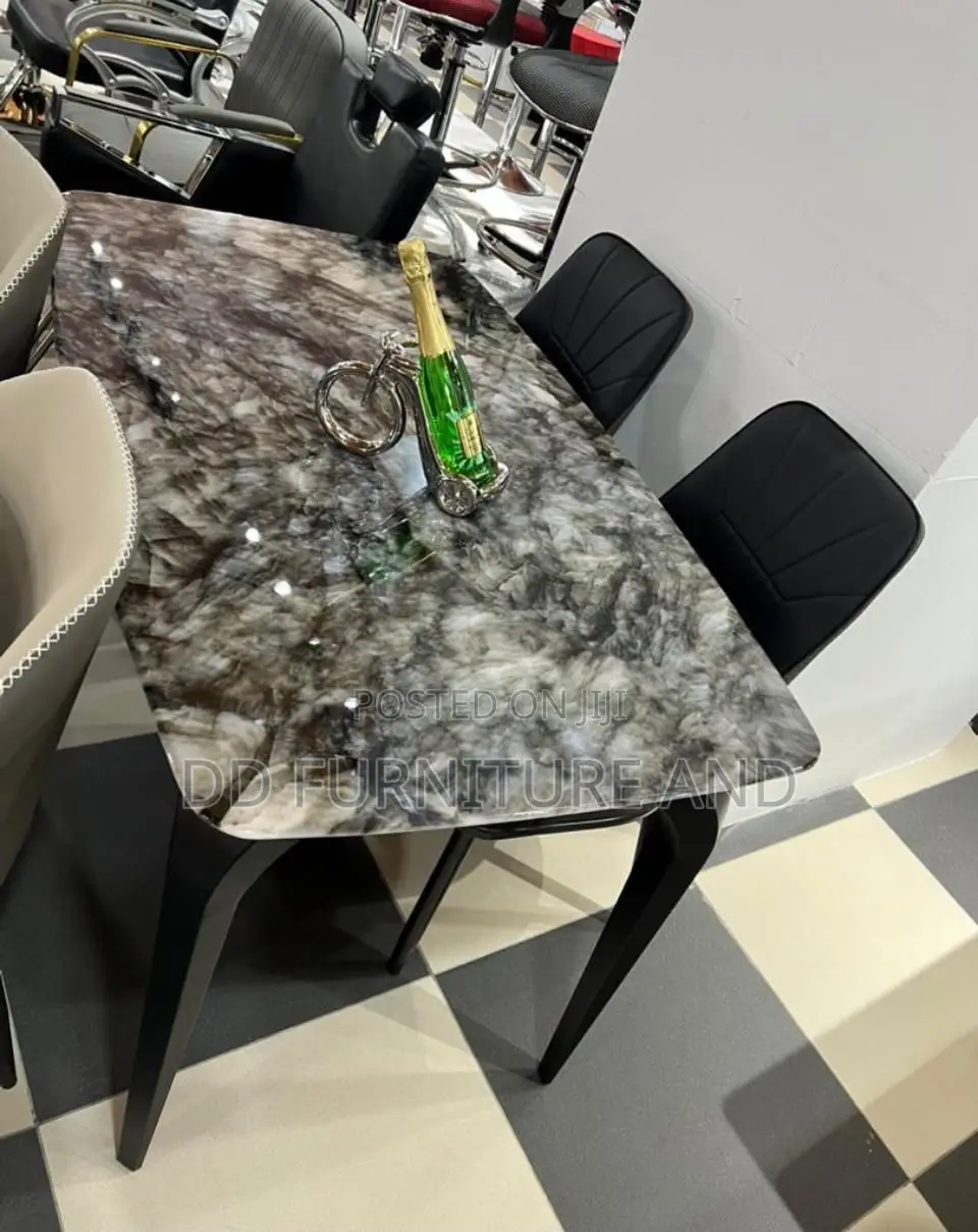Dining Table 4 Seater Black Design