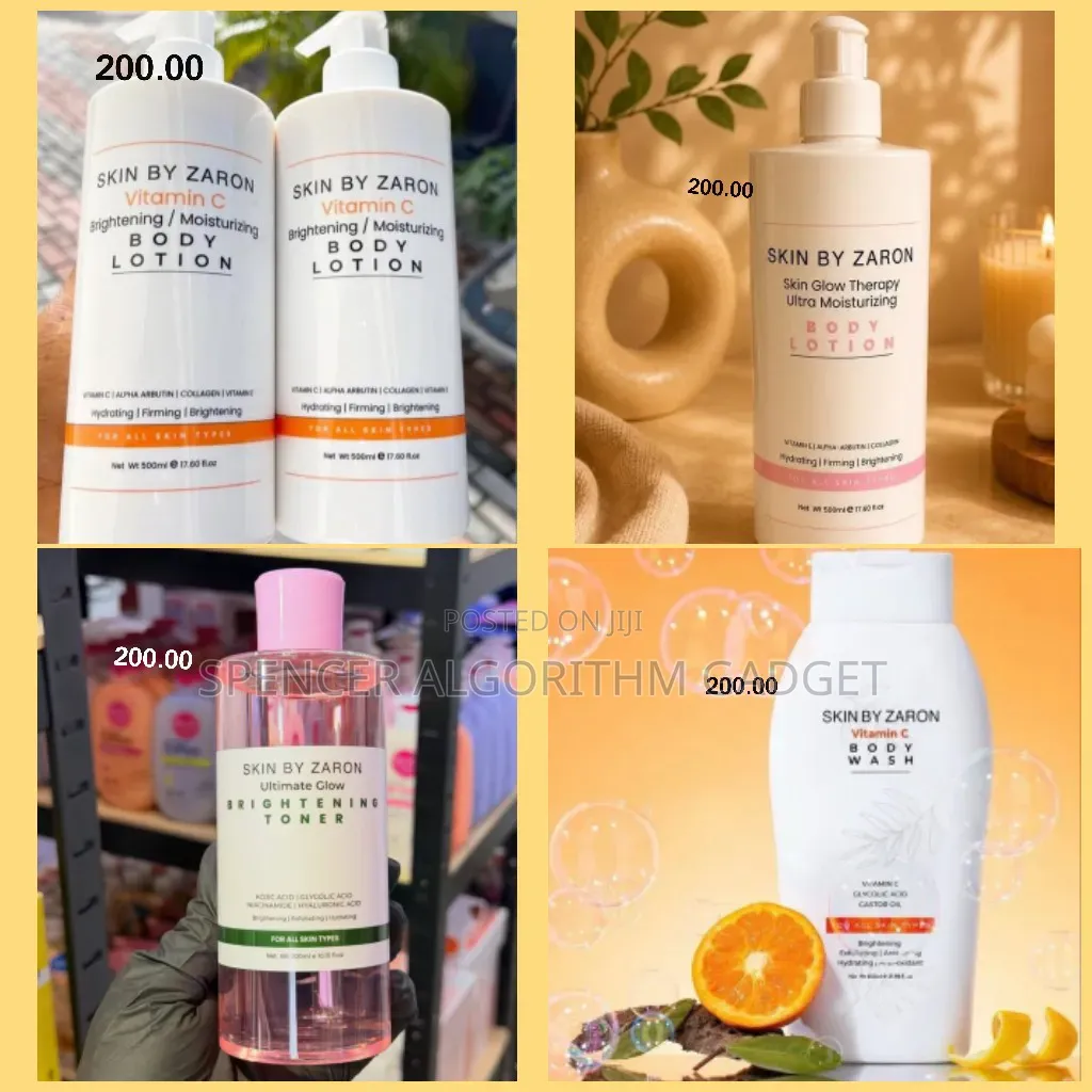 Skin by Zaron Brightening Set (Lotion, Shower Gel and Toner)