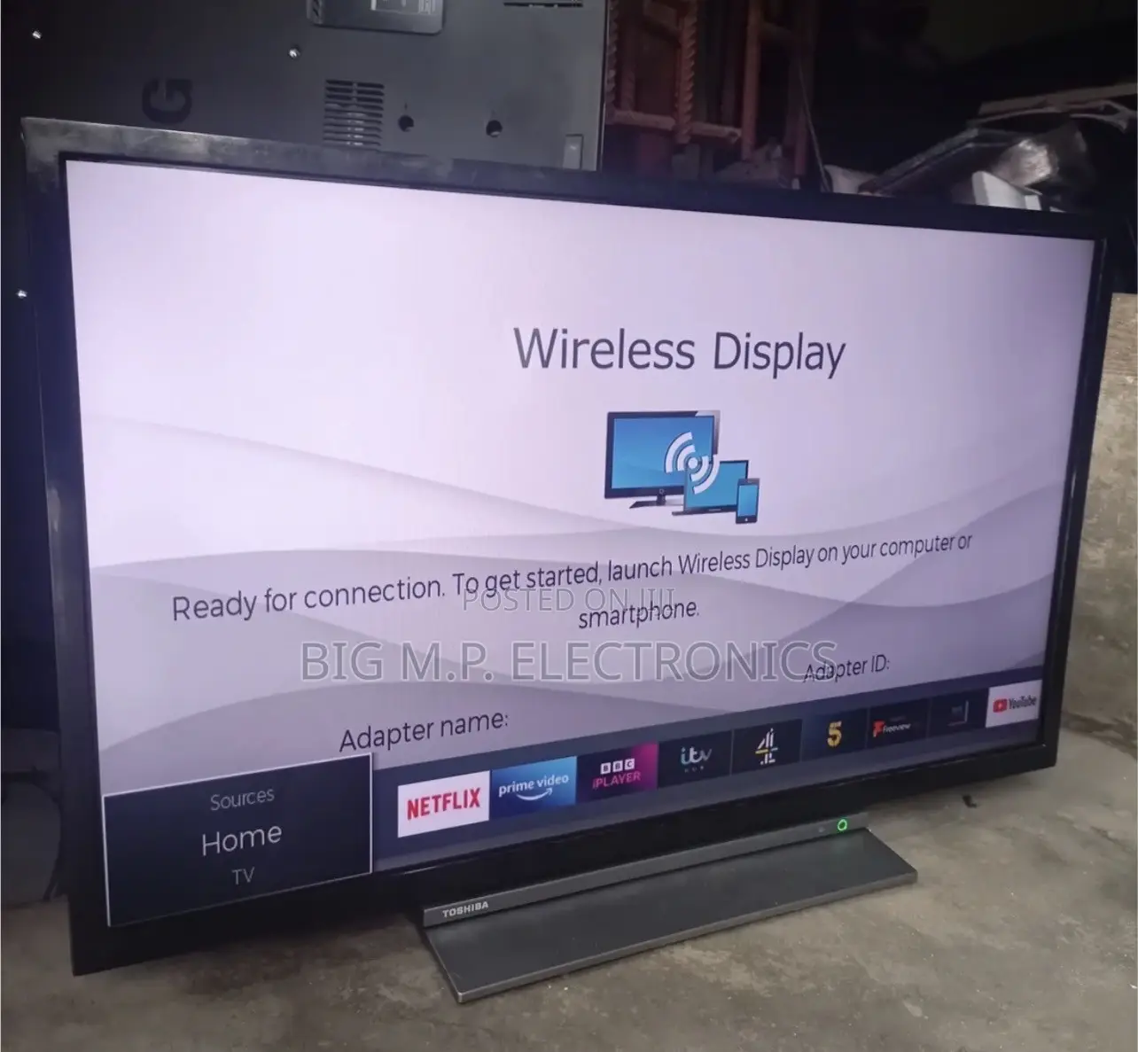 Toshiba 32 Inches Smart Digital Satellite. Full HD With Bluetooth