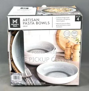The Member's Mark 4-Piece Stoneware Reactive Pasta Bowl Set