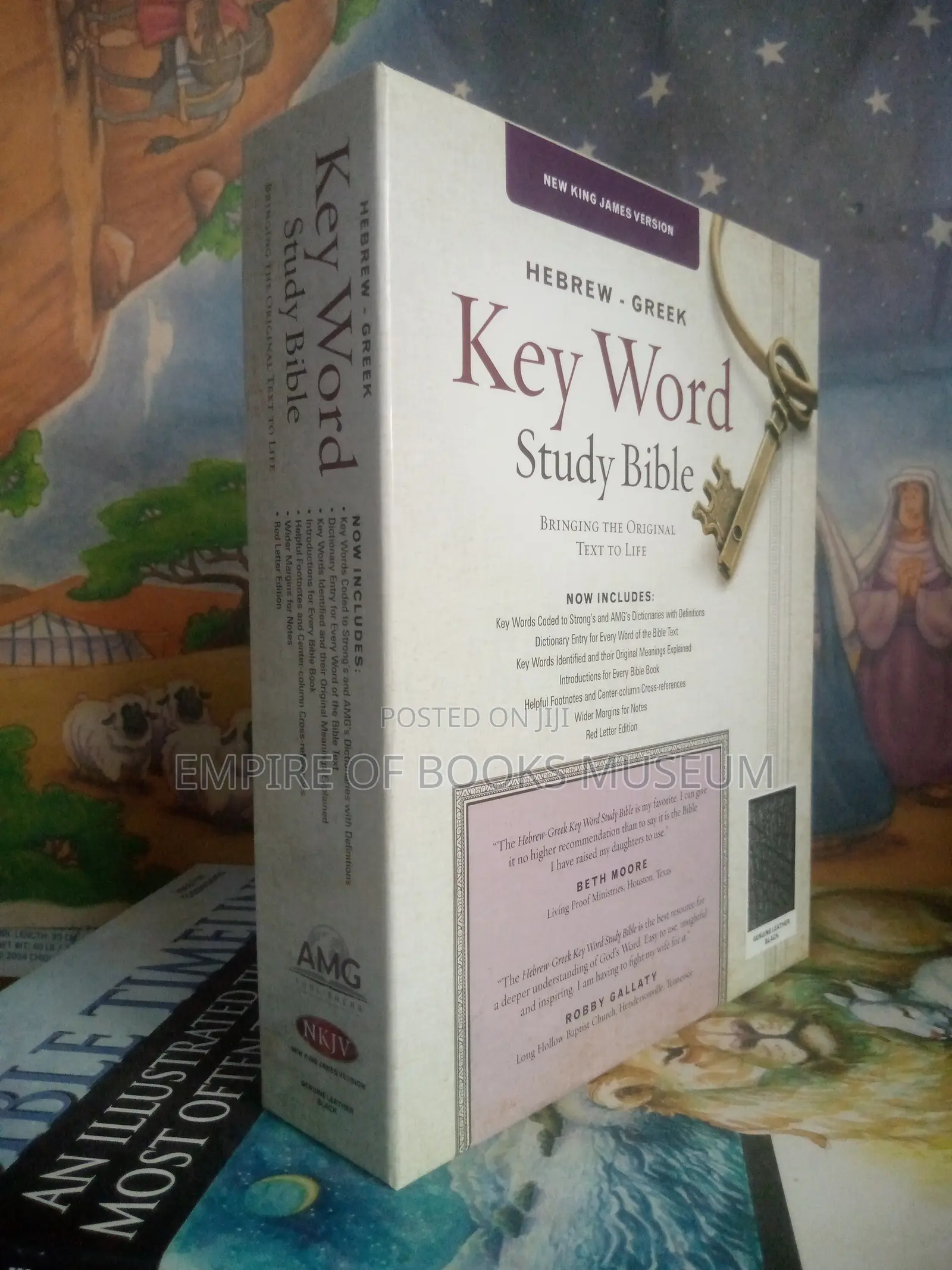 Keyword Study Bible NKJV - Genuine Leather Black