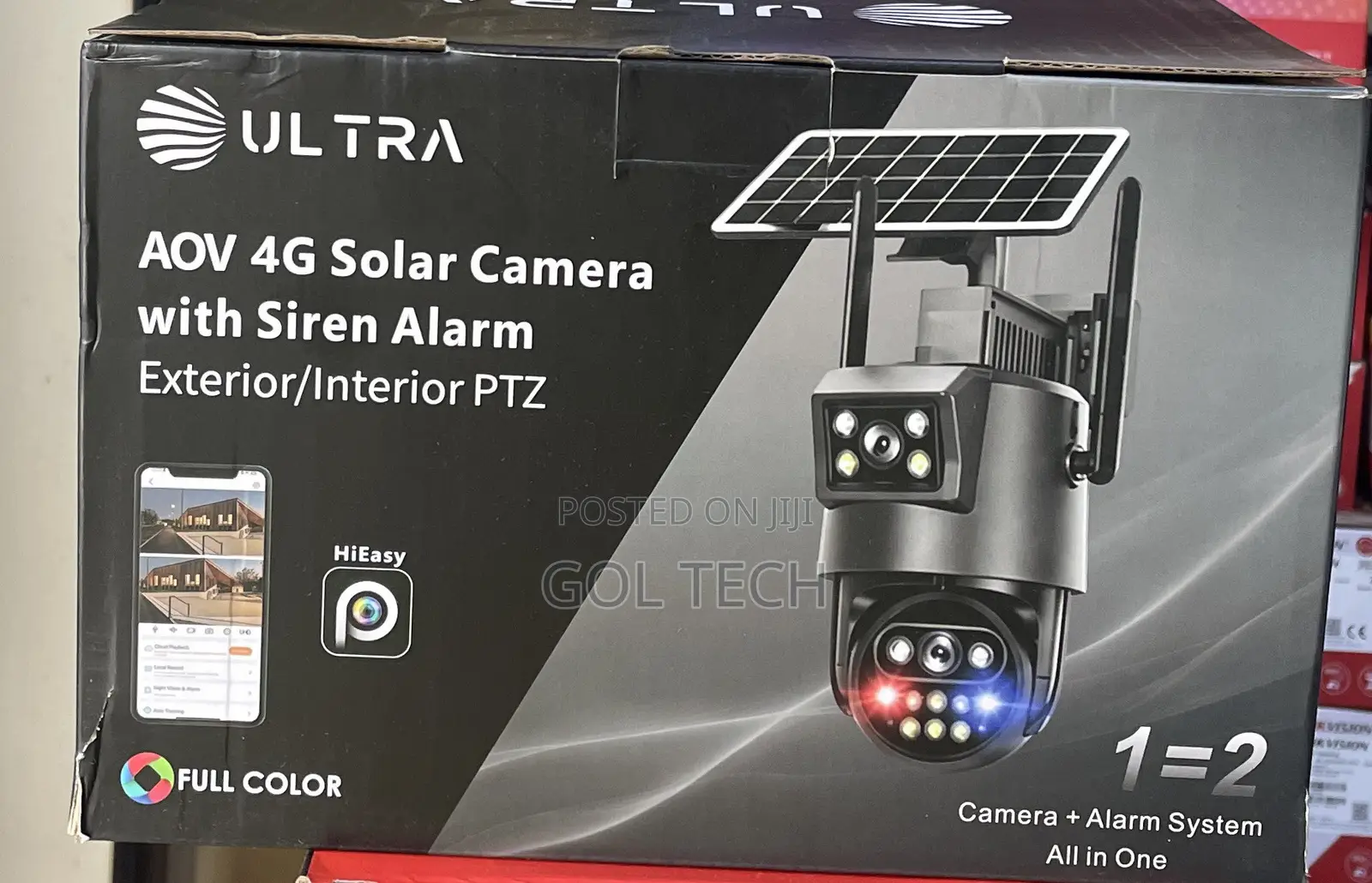 Ultra AOV Solar Camera With Siren Alarm