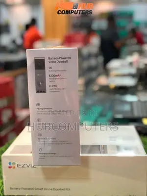 Ezviz CS-EP3x/SD7 Battery Powered Smart Solar Doorbell and Screen Kit