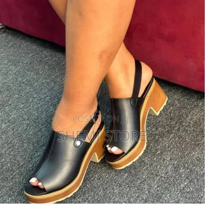 Block Wedge SANDALS