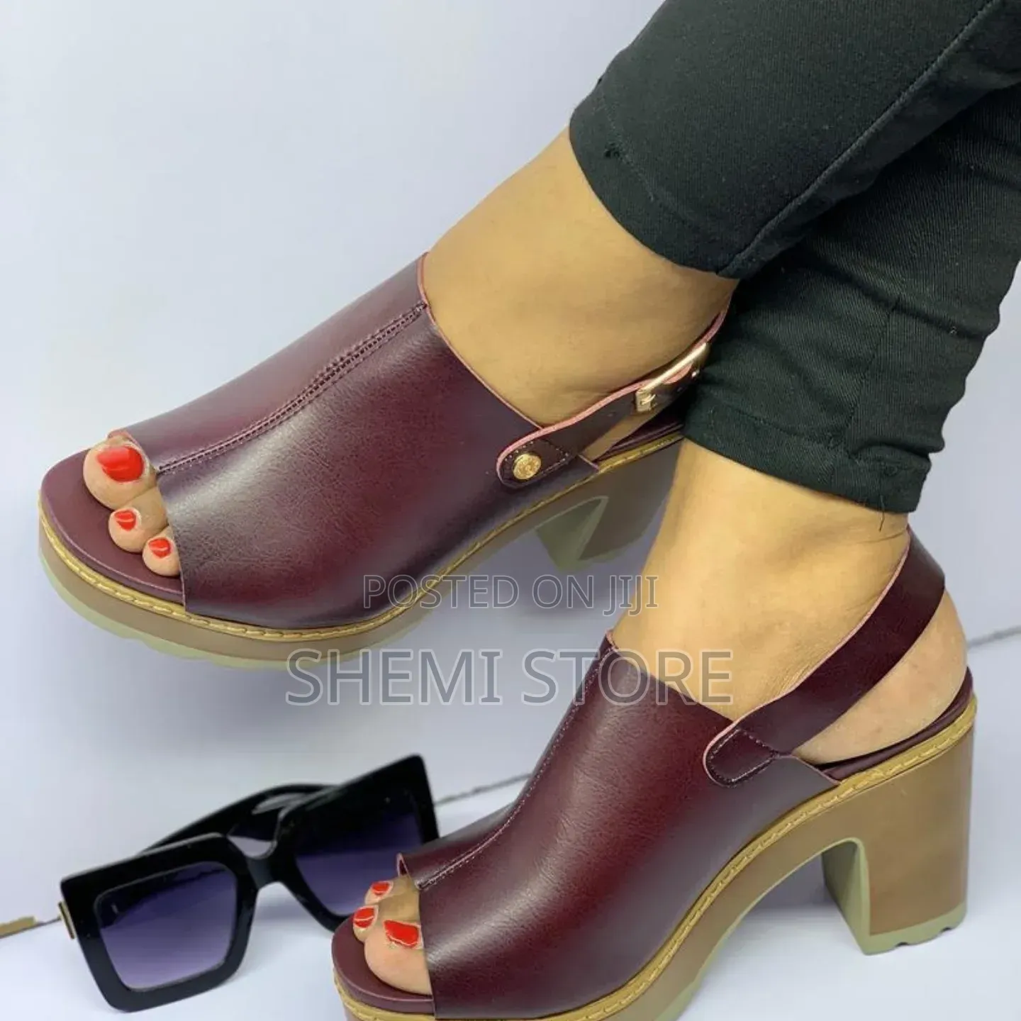 Block Wedge SANDALS