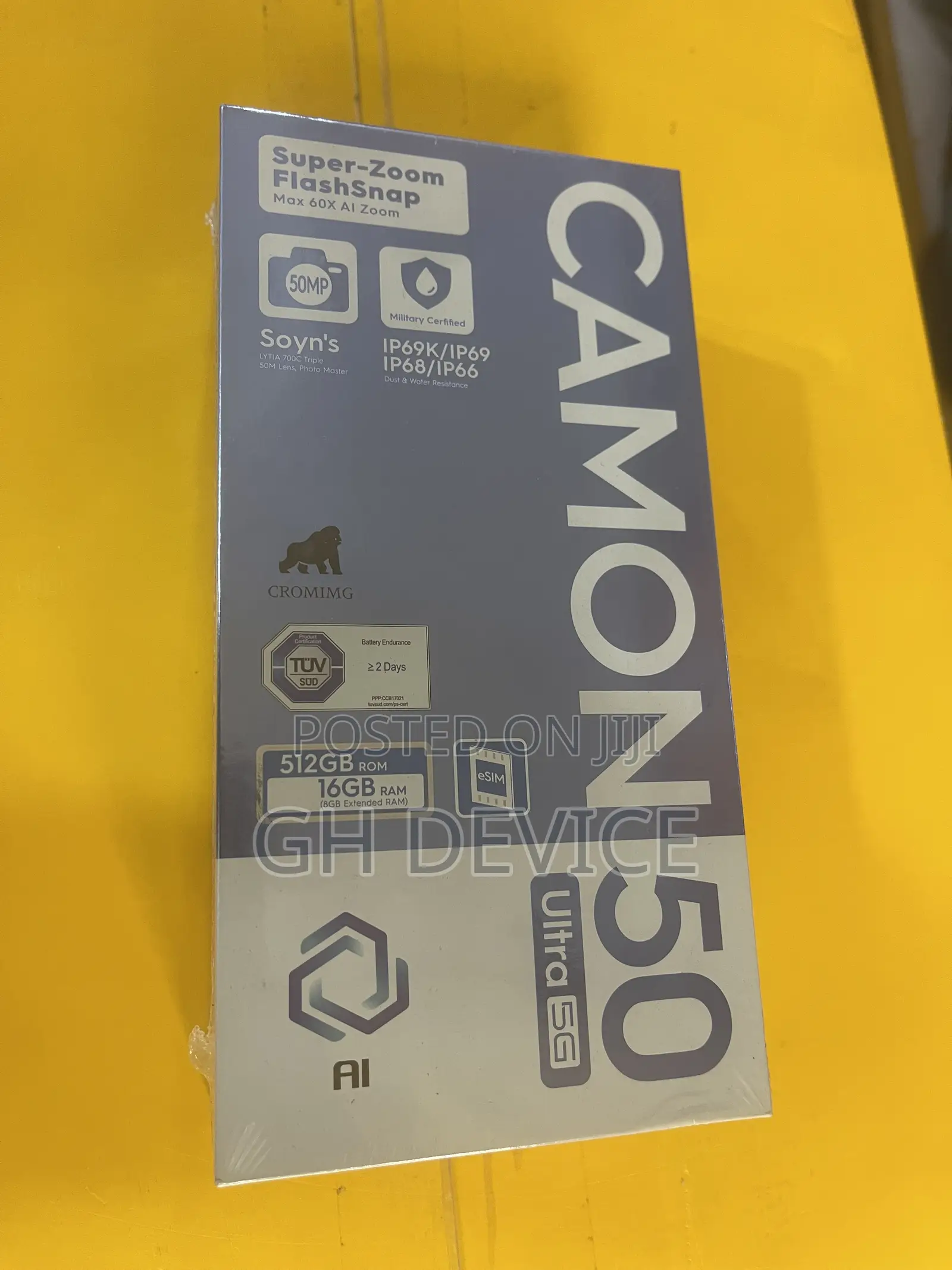 New Tecno Camon 50 Ultra 512 GB Black
