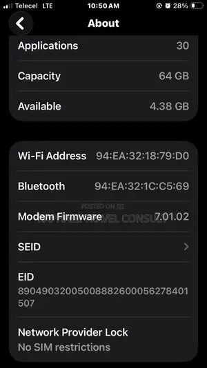 Apple iPhone SE (2022) 64 GB White