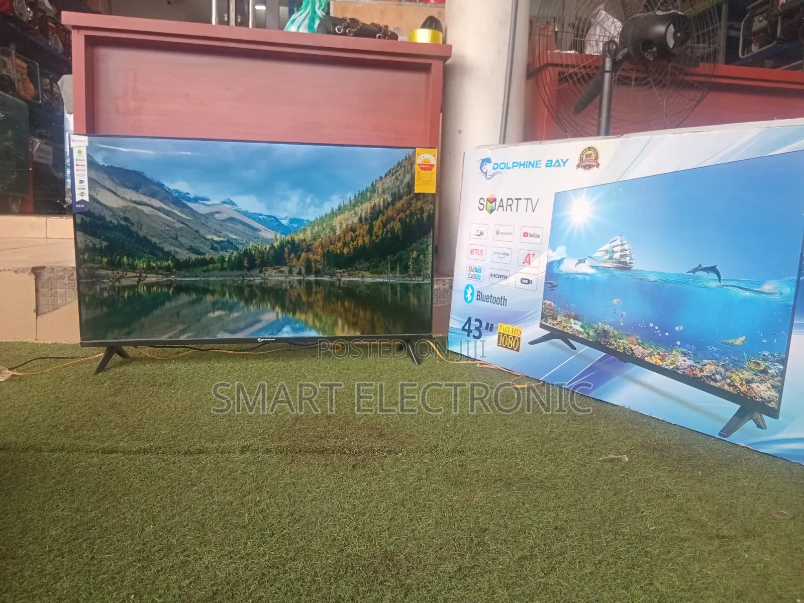 Dolphin Bay 43” Smart LED Television Full HD 1080p With WiFi Bluetooth