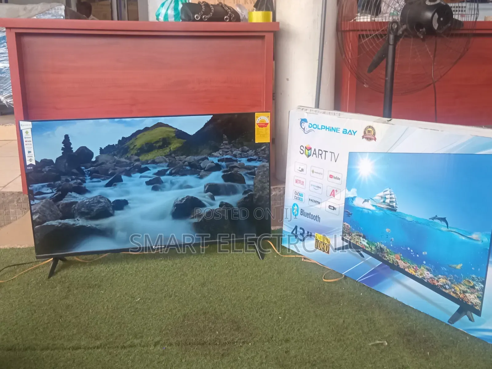 Dolphin Bay 43 Inch Full HD Smart TV – Perfect for Home, Office