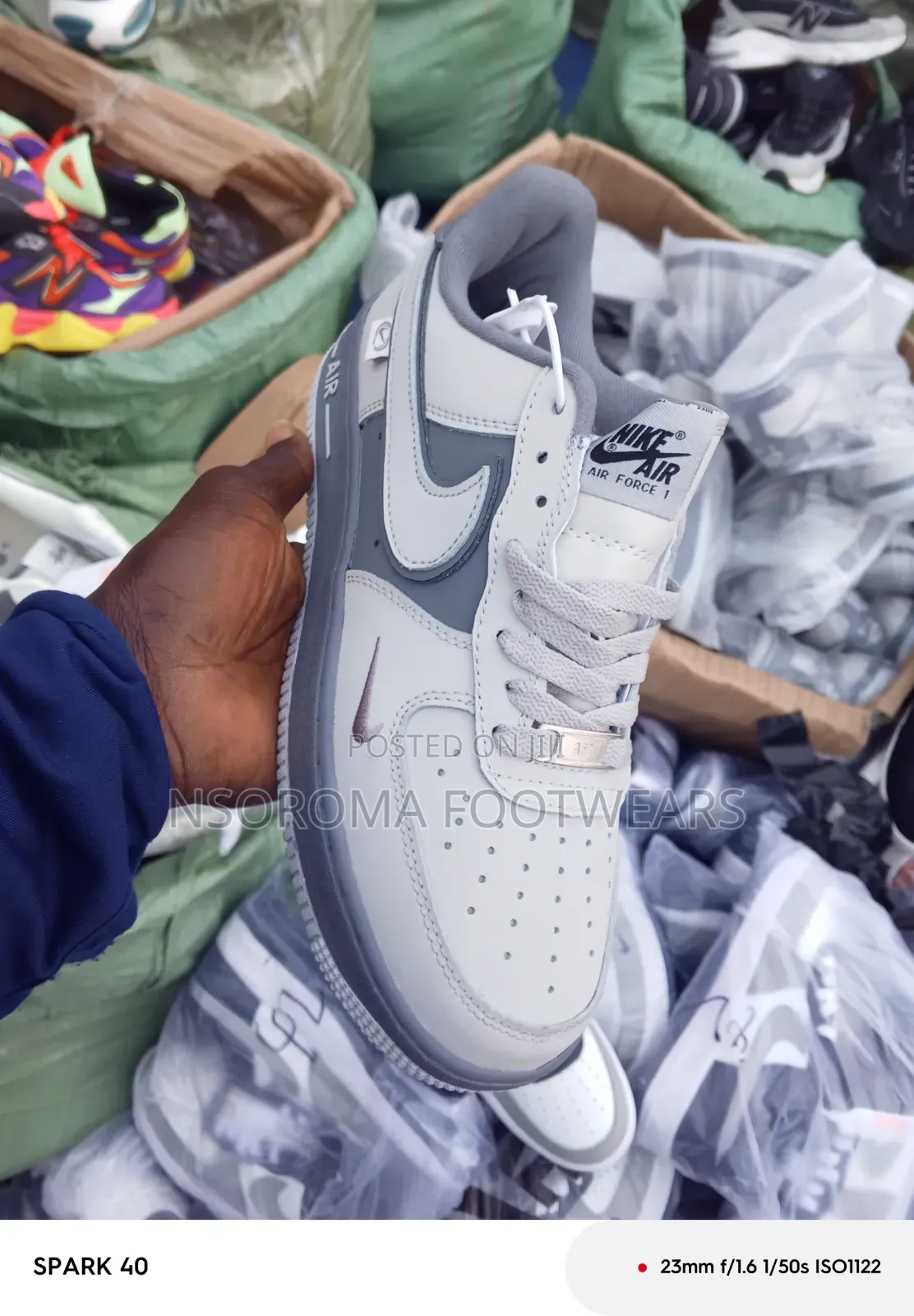 Nike Air Force 1 Dark Grey – Size 38–45 | GH₵270