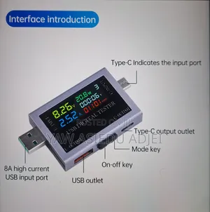 USB Type-a Type-C Digital Voltmeter Tester