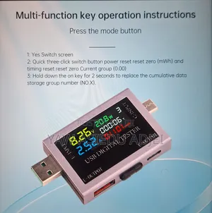 USB Type-a Type-C Digital Voltmeter Tester