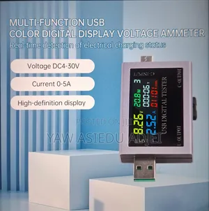 USB Type-a Type-C Digital Voltmeter Tester