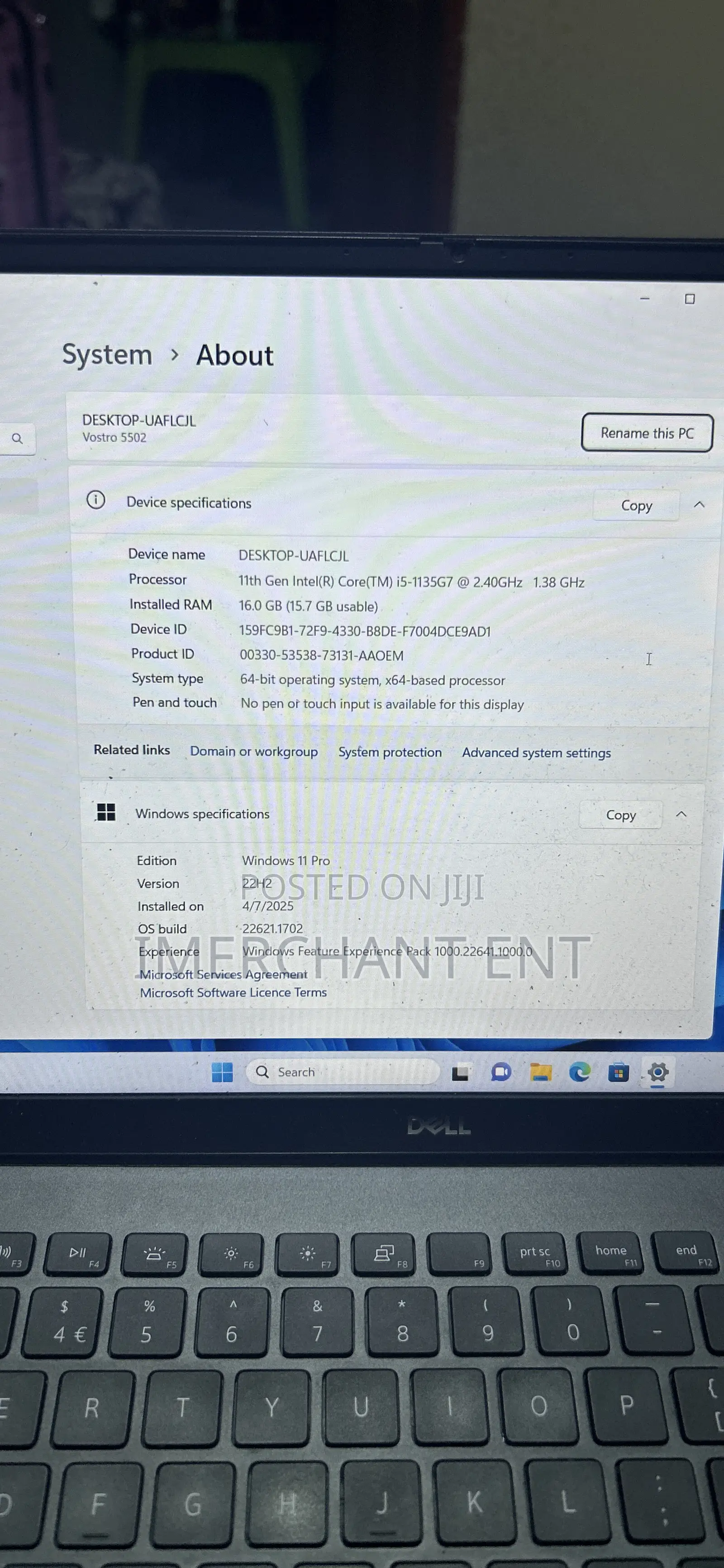 Laptop Dell Vostro 15 5501 16GB Intel Core i5 SSD 512GB