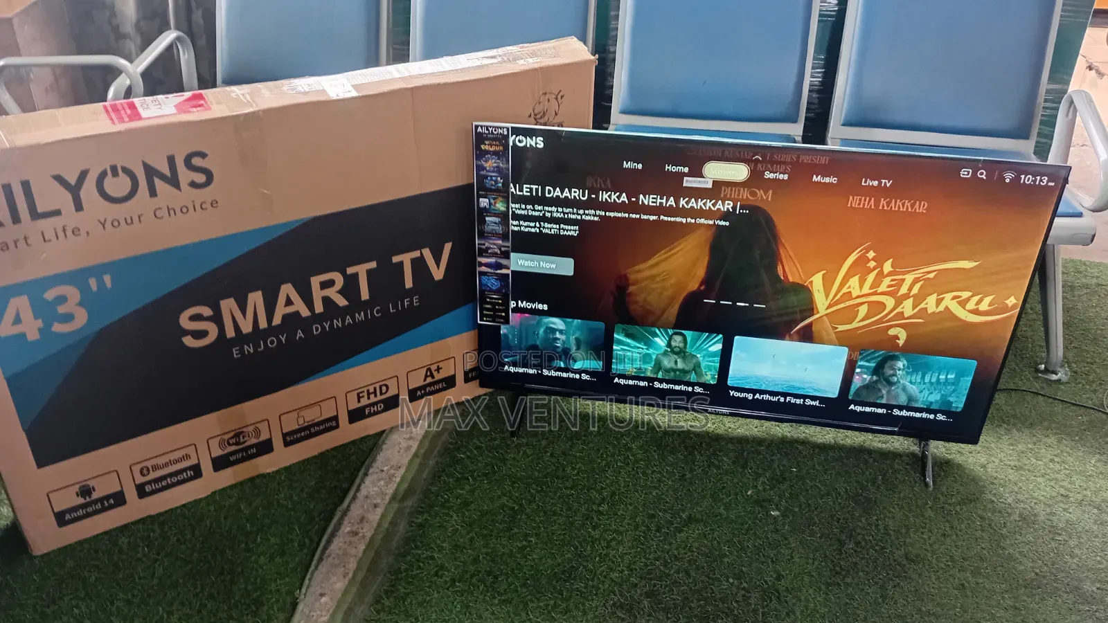 Ailyons 43" Smart TV – The Perfect Big Screen for Family 43inches