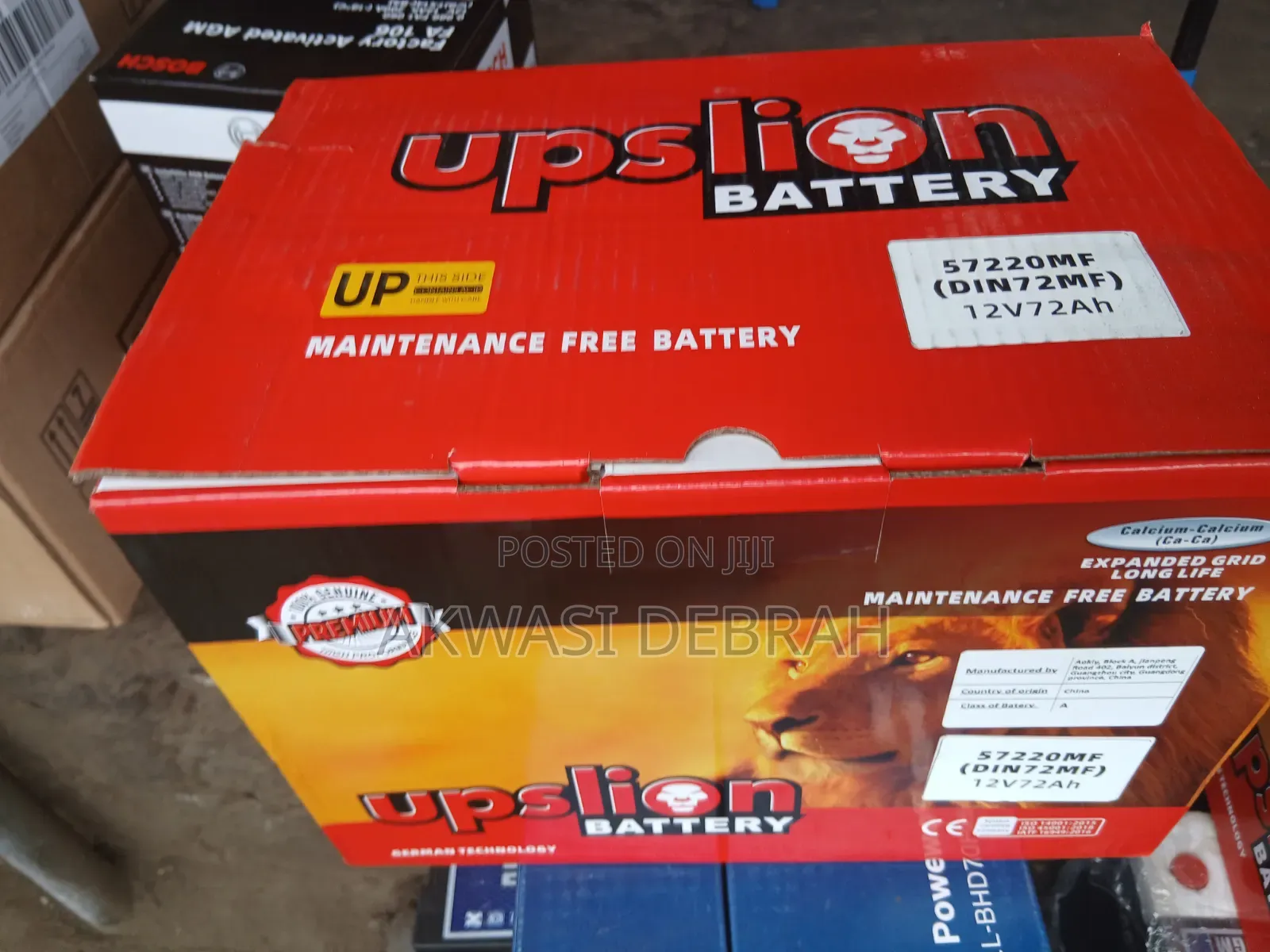 Original Upslion Cars Batteries 15 Plate for All Cars