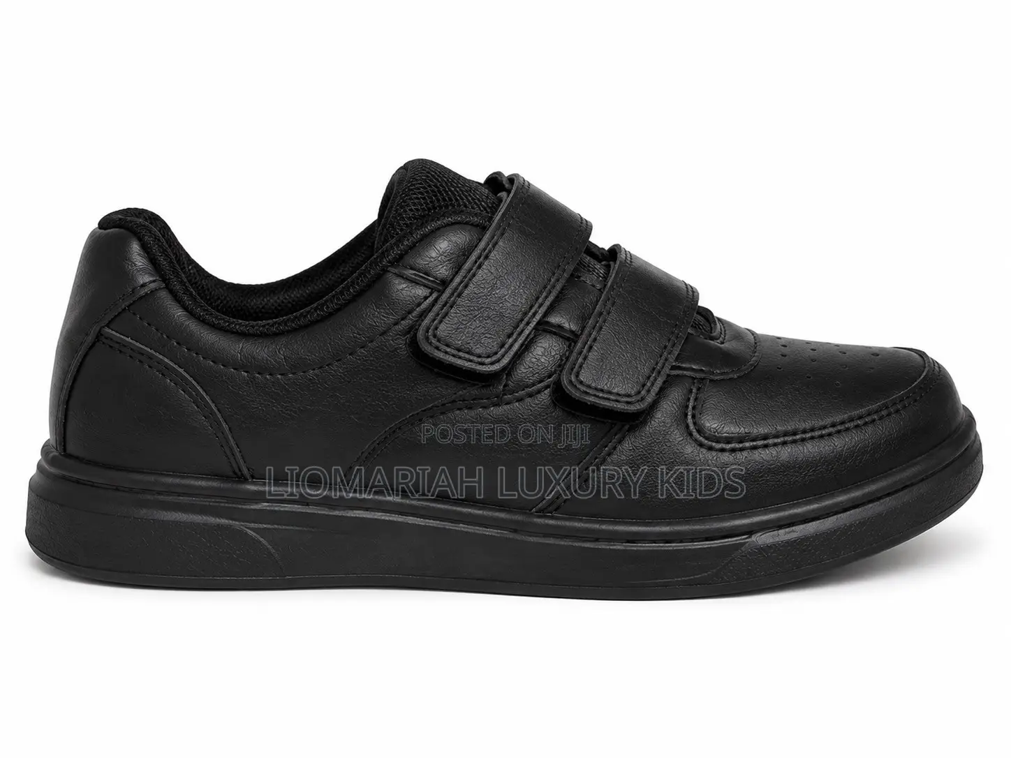 Boys’ Black Velcro School Shoes