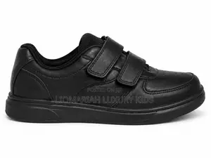 Boys’ Black Velcro School Shoes
