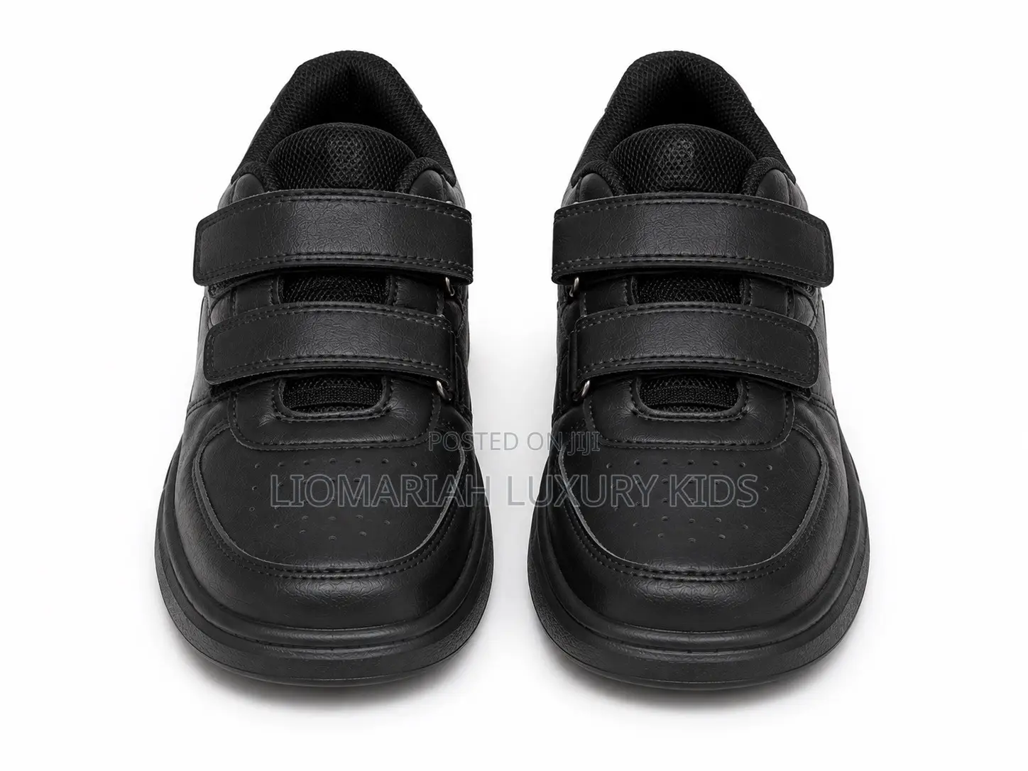 Boys’ Black Velcro School Shoes