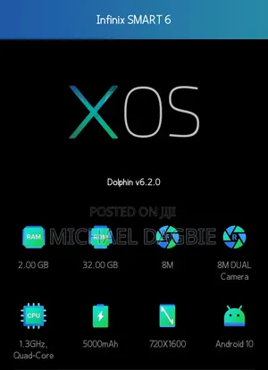 Infinix Smart 6 32 GB Black