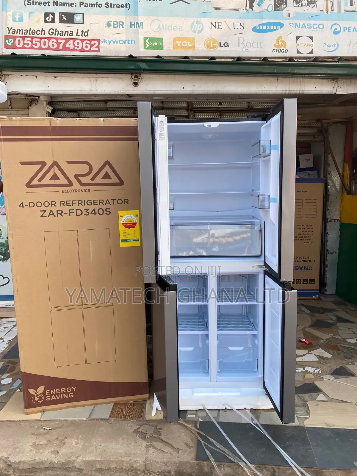 Zara 340 Litre Modern Design French Door Refrigerator