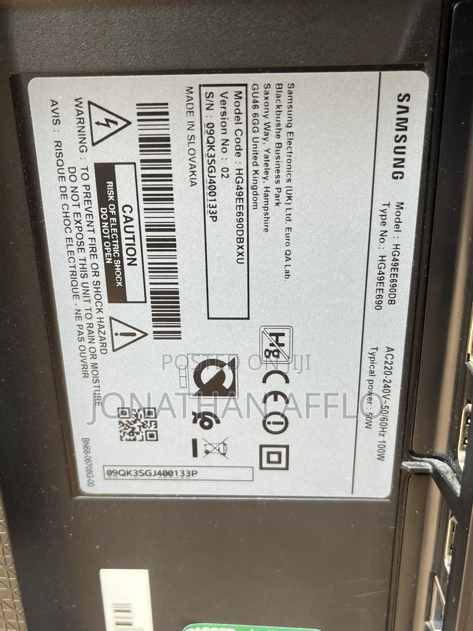 Samsung 50 Inches Plasma for Sale