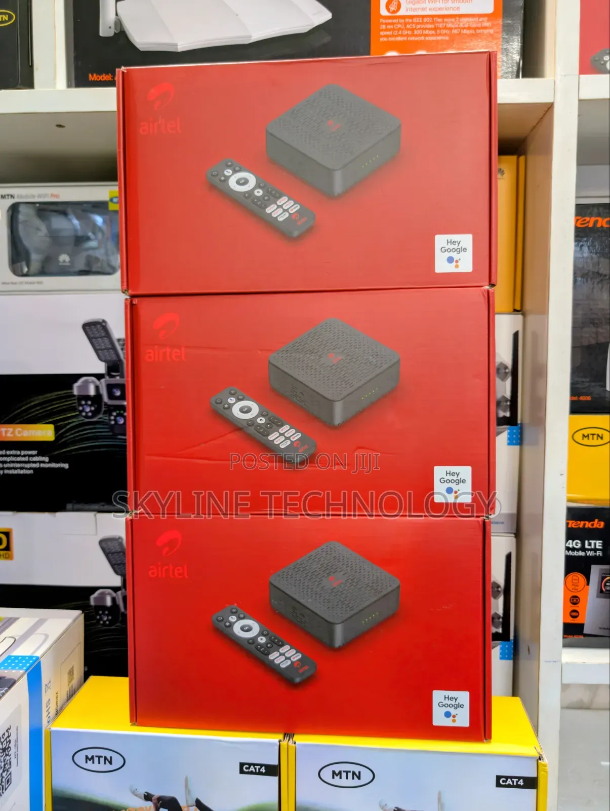 New TV Streaming Box and 4G Router.