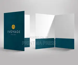Custom Pocket Folders | Branded A4 Letter Size Presentation Folders