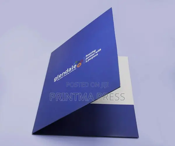 Custom Pocket Folders | Branded A4 Letter Size Presentation Folders