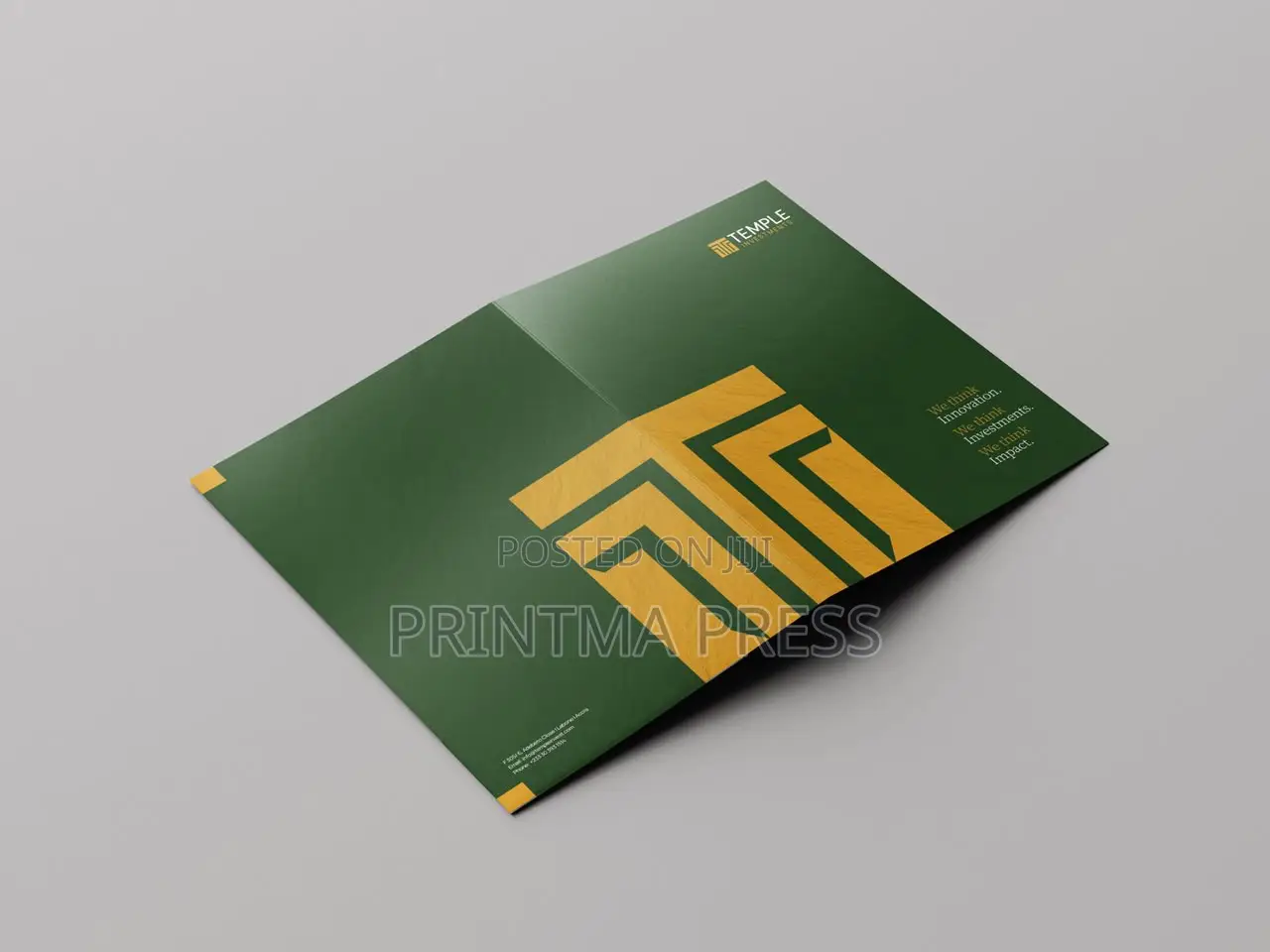 Custom Pocket Folders | Branded A4 Letter Size Presentation Folders