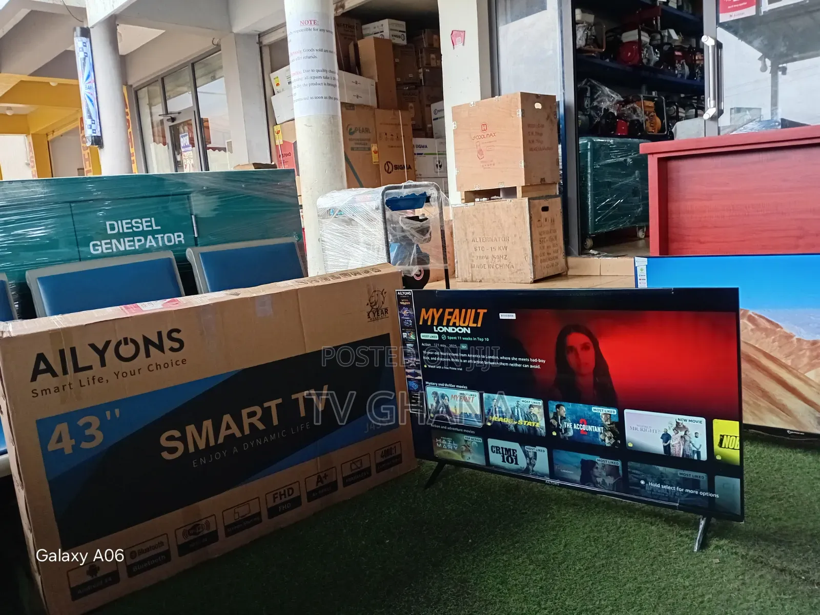 Ailyons 43 Inch Smart LED TV – Clear Picture, Sleek Design Smart 43