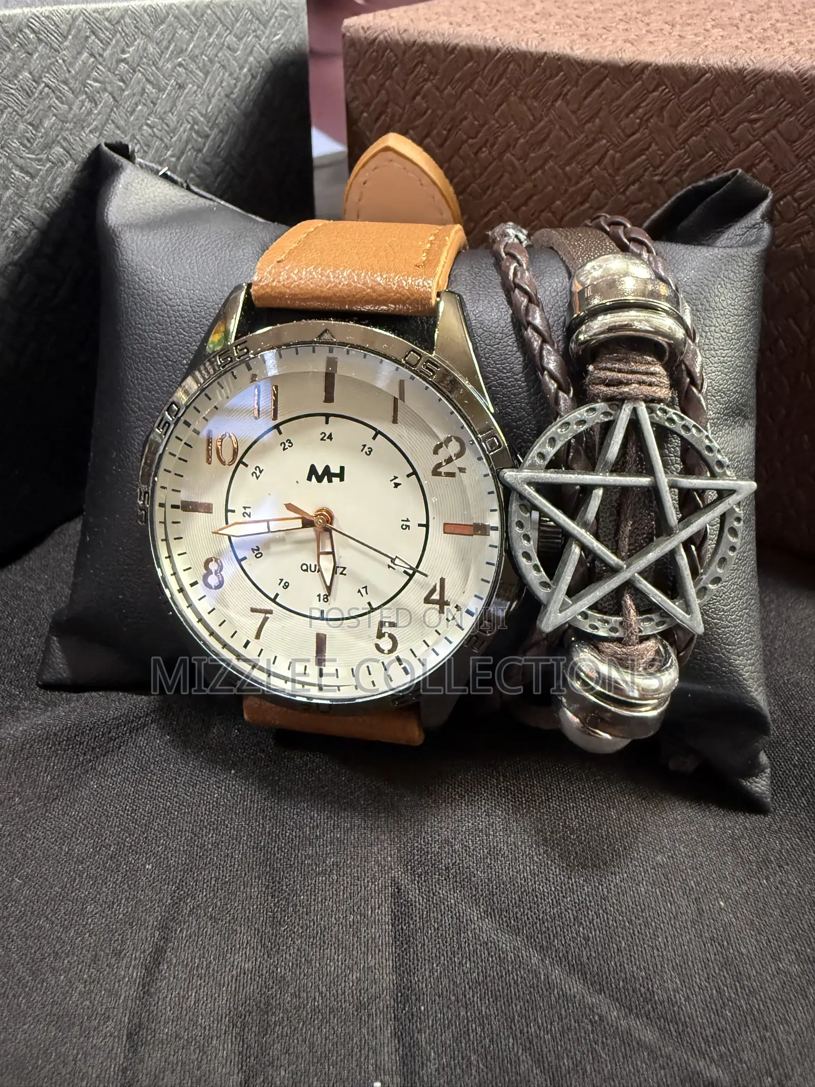Quality Gift Set Boxed Watch and Bracelet for Men