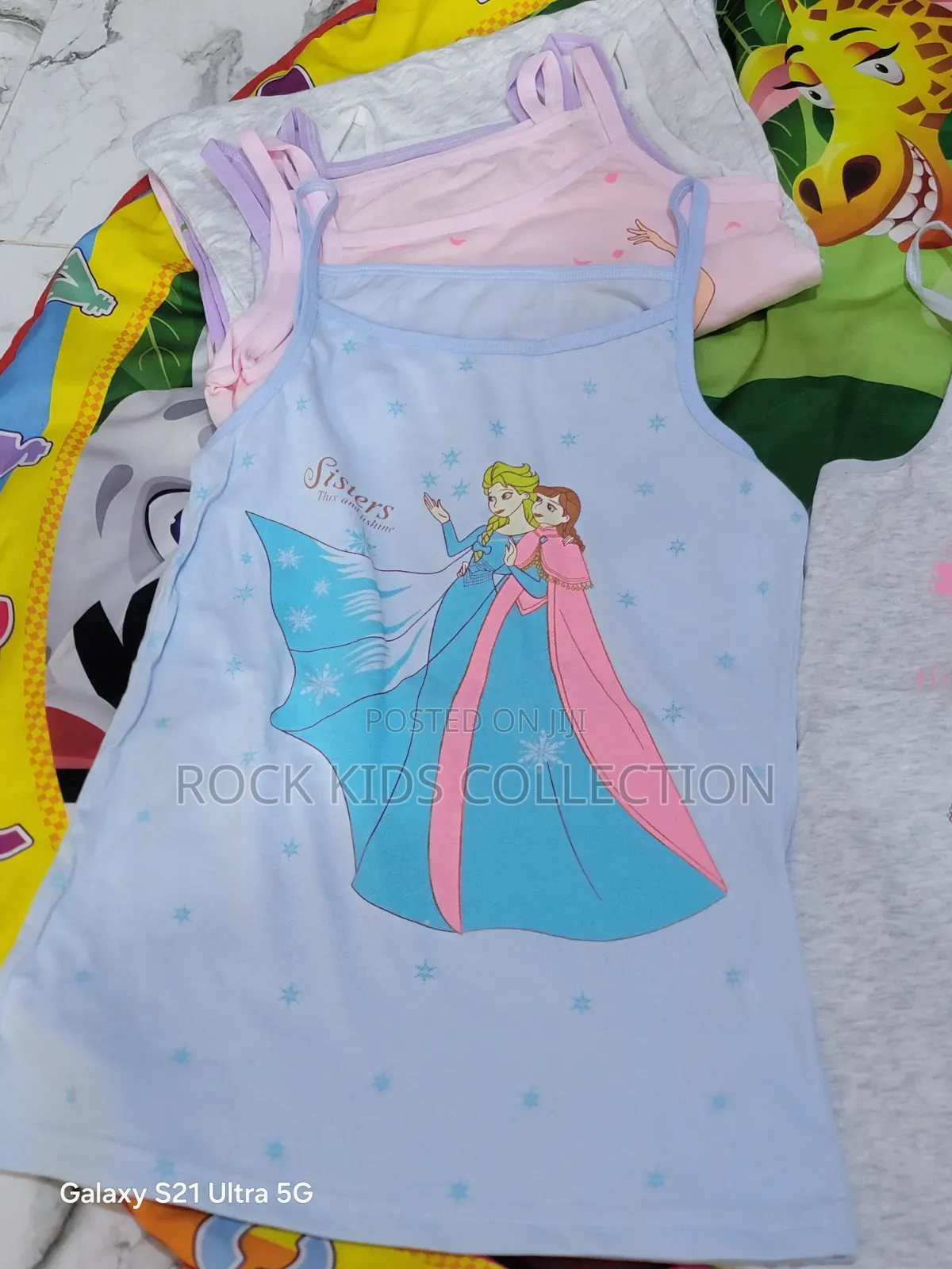Colored Cartoon Girls Vest