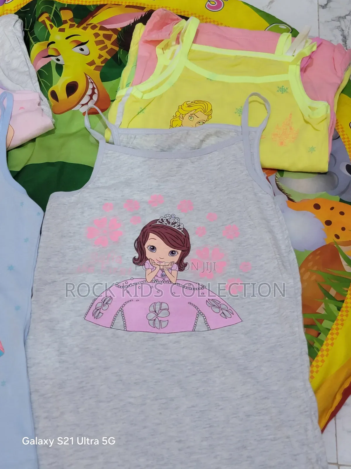 Colored Cartoon Girls Vest