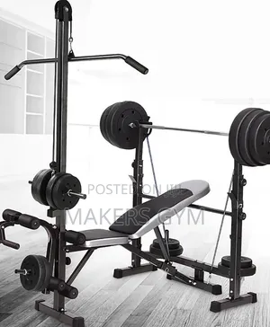 Bench Lat Pulldown Weider Weight Bar Lat