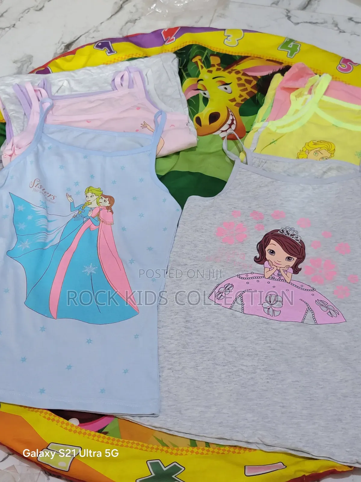 Colored Cartoon Girls Vest