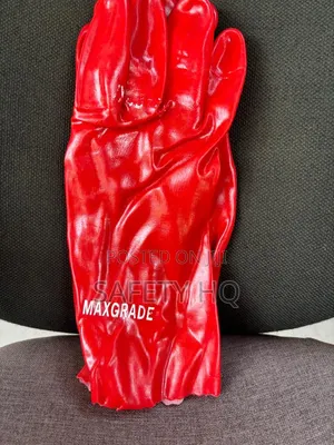 Red PVC Glove