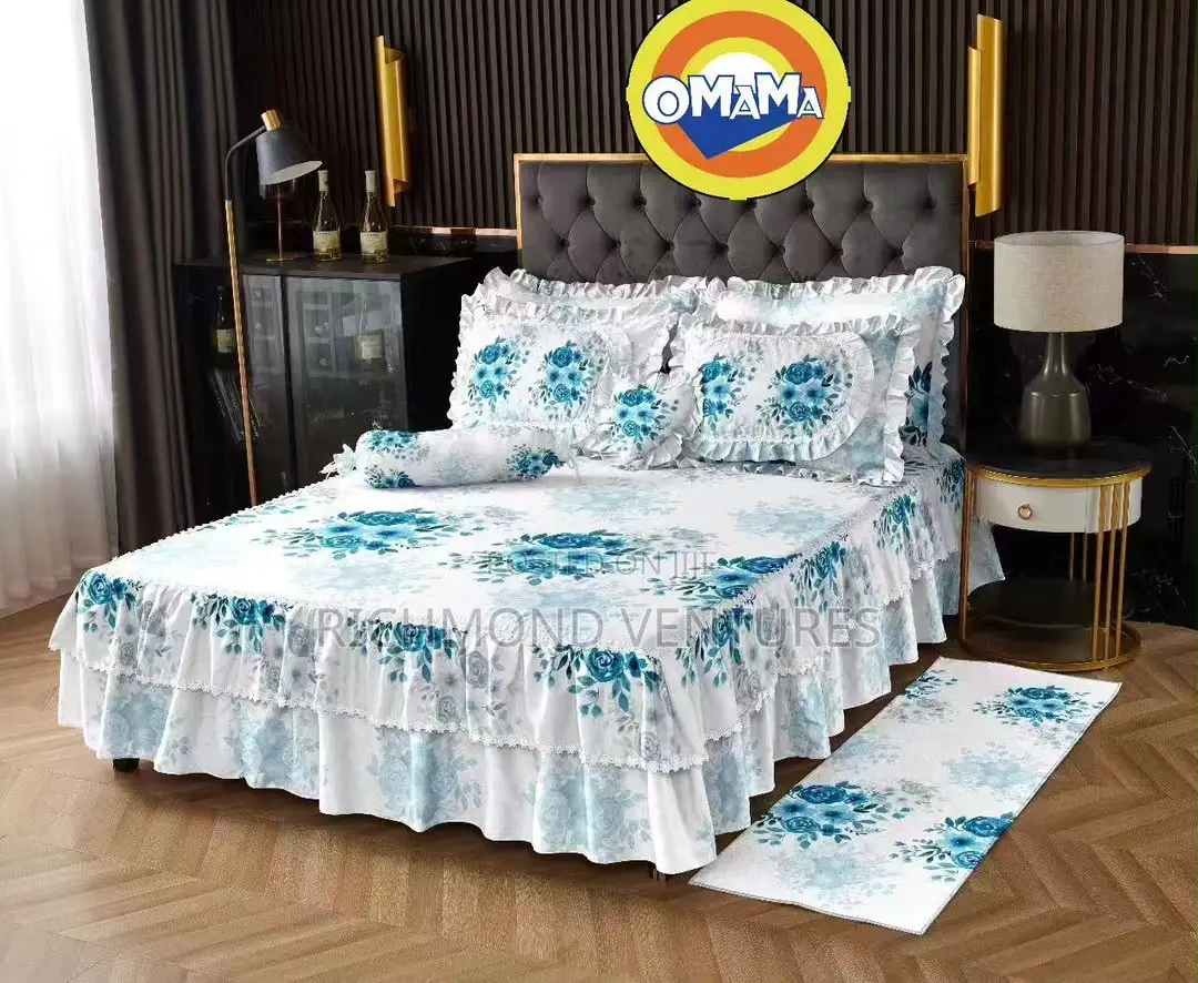 Quality Skirt Bedsheets With Carpet in Different Colors