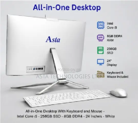 New Desktop Computer 8GB Intel Core i5 SSD 256GB