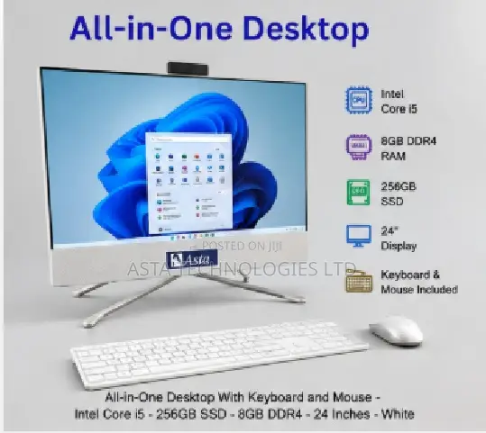 New Desktop Computer 8GB Intel Core i5 SSD 256GB