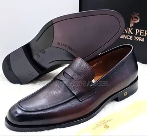 Pair of Frank Perry Executive Brown Leather Penny Loafers
