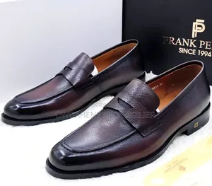 Pair of Frank Perry Executive Brown Leather Penny Loafers