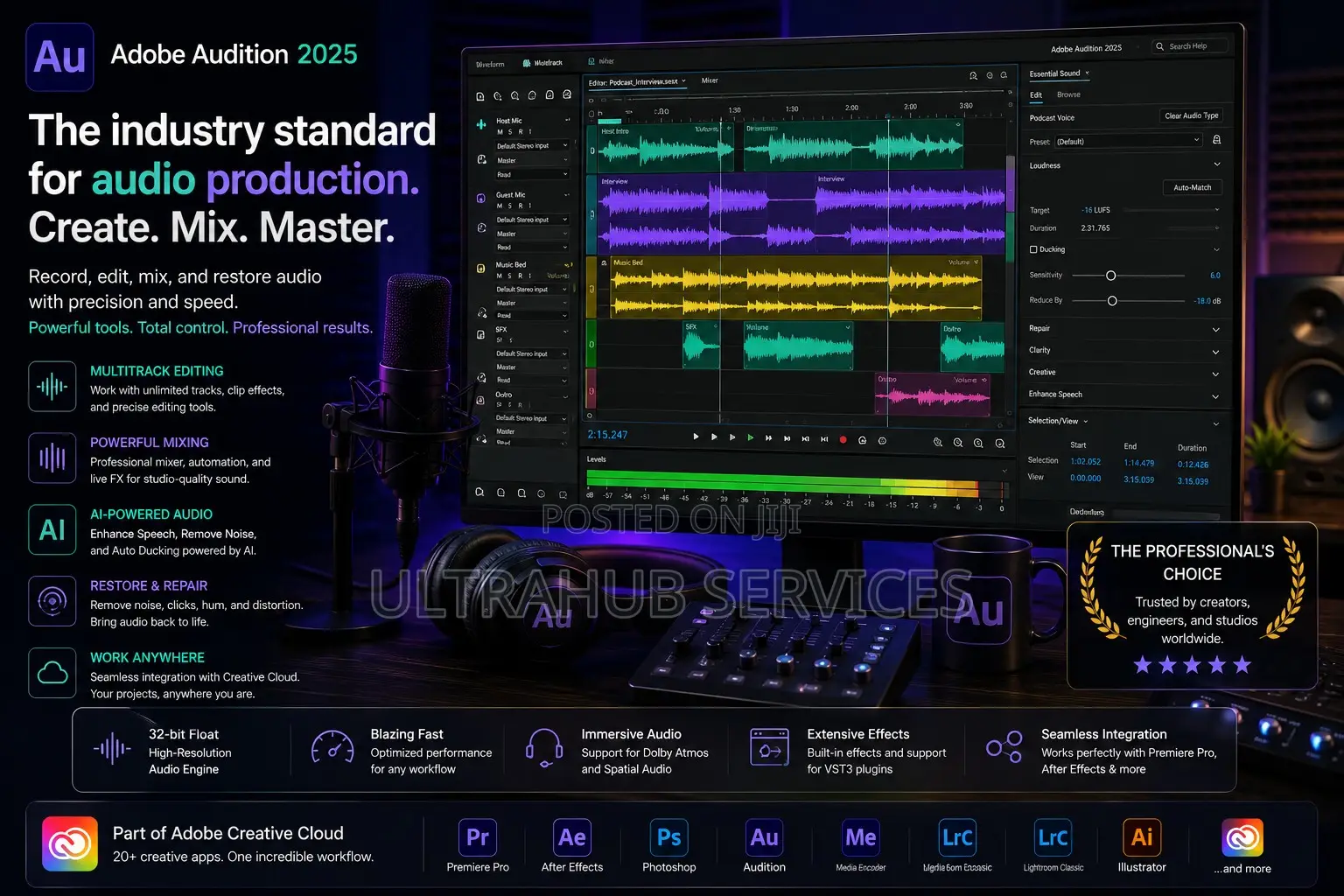 Adobe Audition 2025-2026 for macOS/Windows