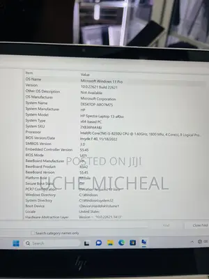 Laptop HP Spectre 13 8GB Intel Core i5 SSD 256GB