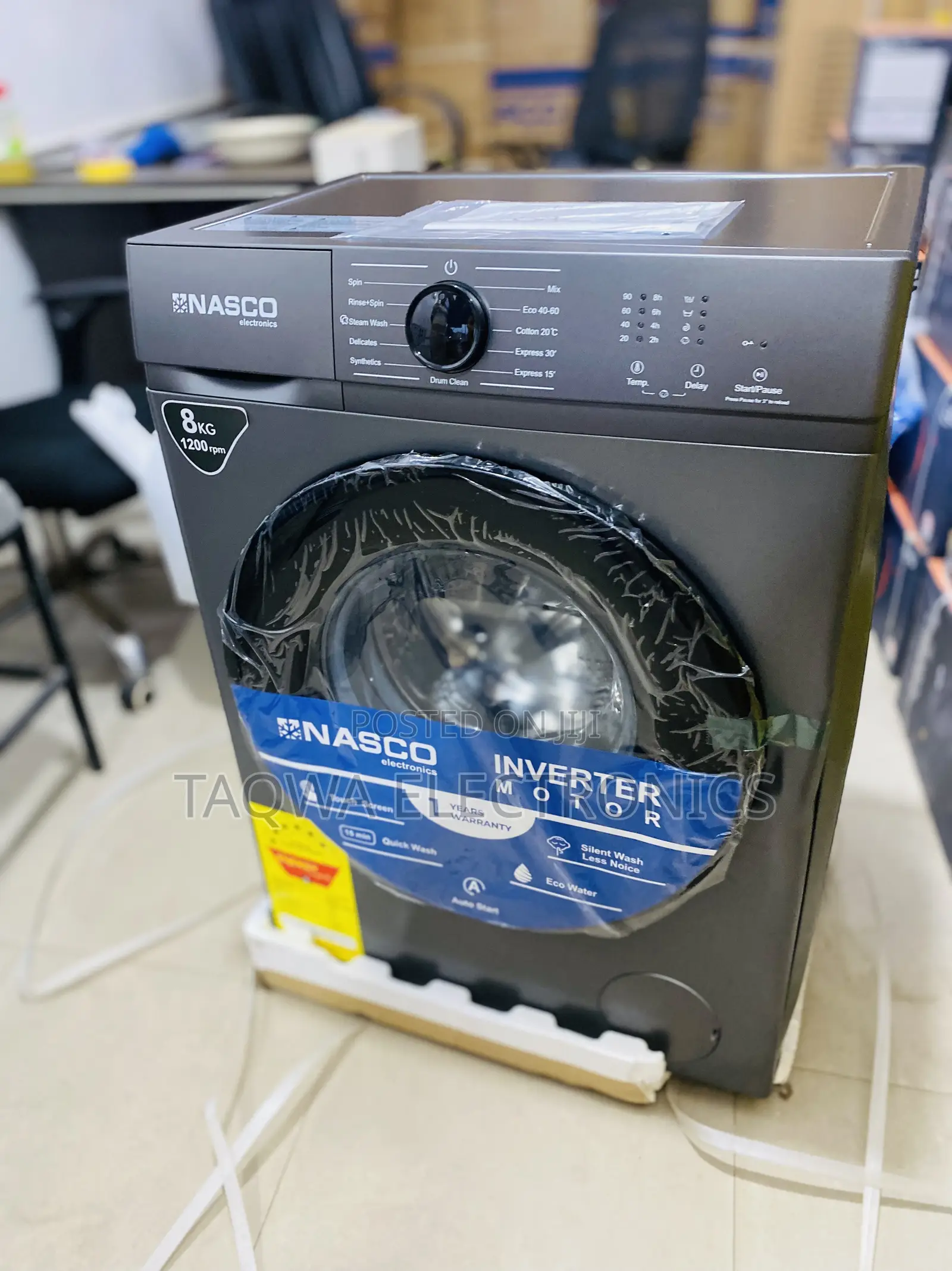 Automatic Nasco 8kg Front Load Washing Machine